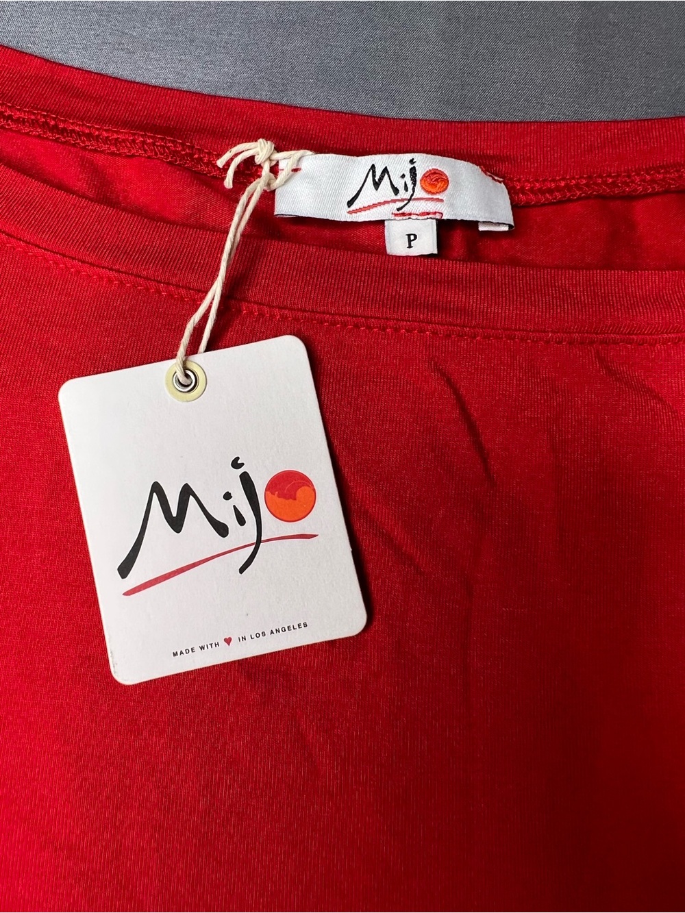 Mijo Red Tunic Top / Mini Dress | Size P (Petite) | NWT | Made in Los Angeles